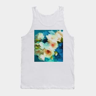 White single petal Rose Tank Top